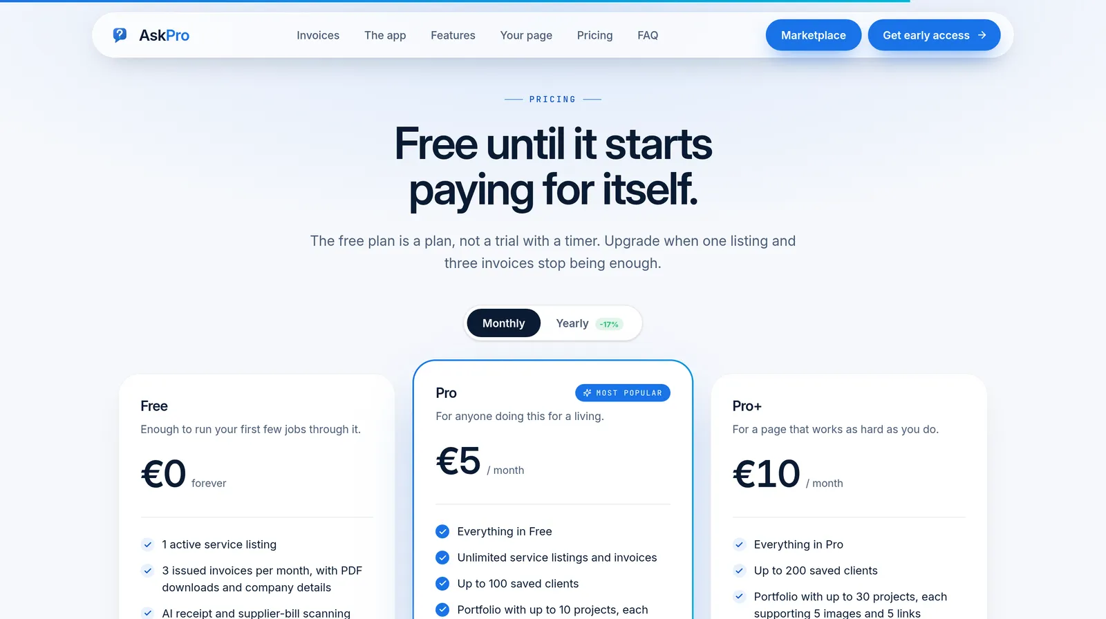 Pricing