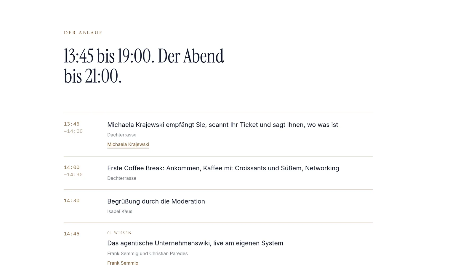 Agenda